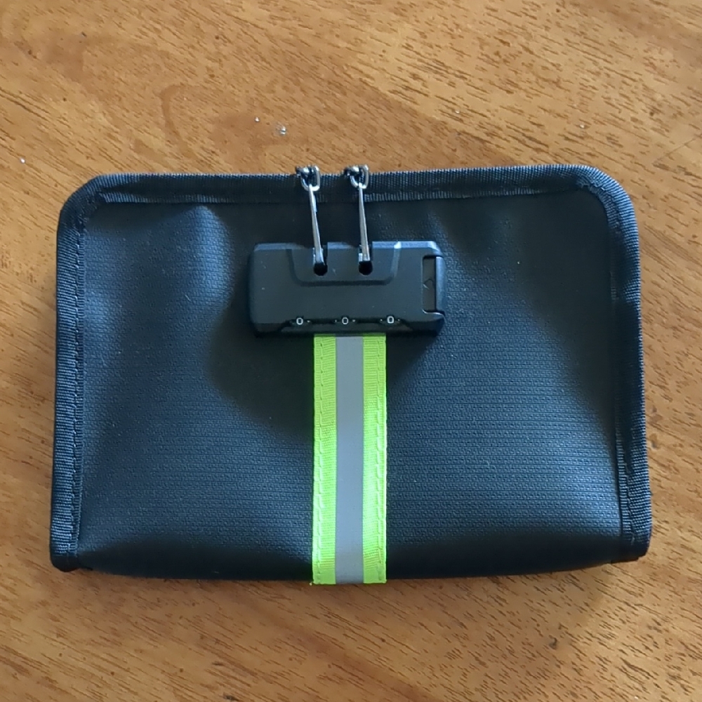 NWOT Black Locking Bag